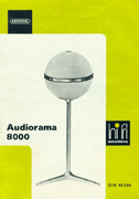 Grundig Audiorama 8000 HiFi Datenblatt gelb